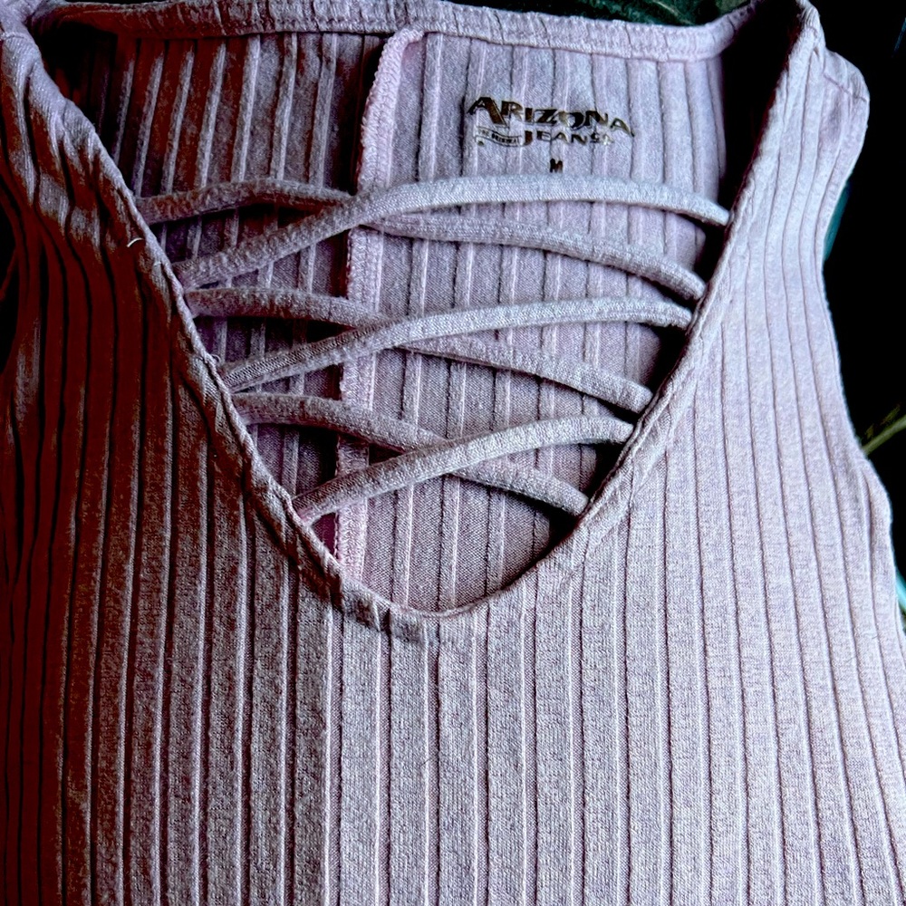 Dusty pink super soft tank top